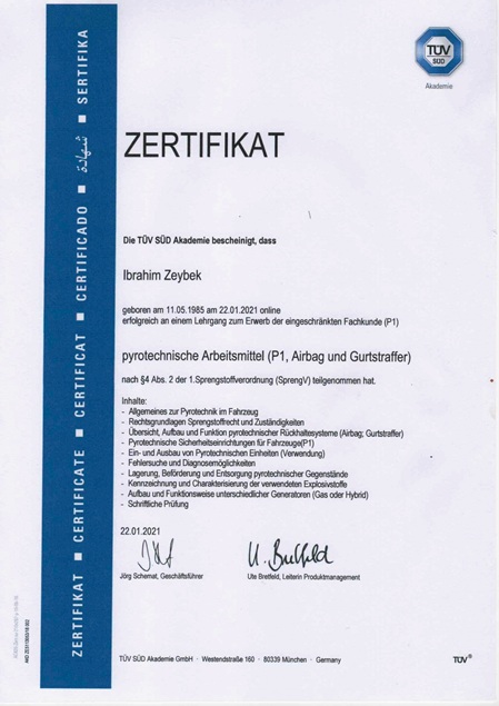 Zetikat Zeybek Delletchnik